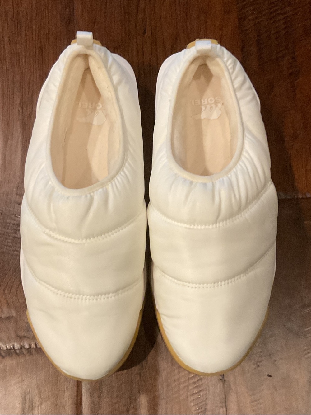 Sorel Ivory Quilted Slip-On Mules